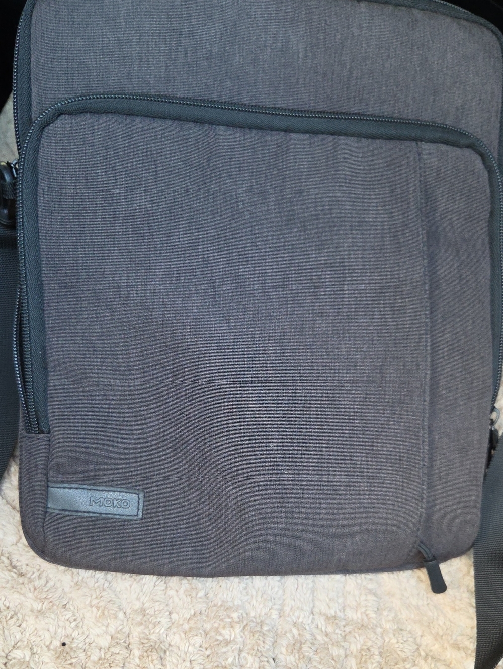 Men's Crossbody Bag in Dark Gray